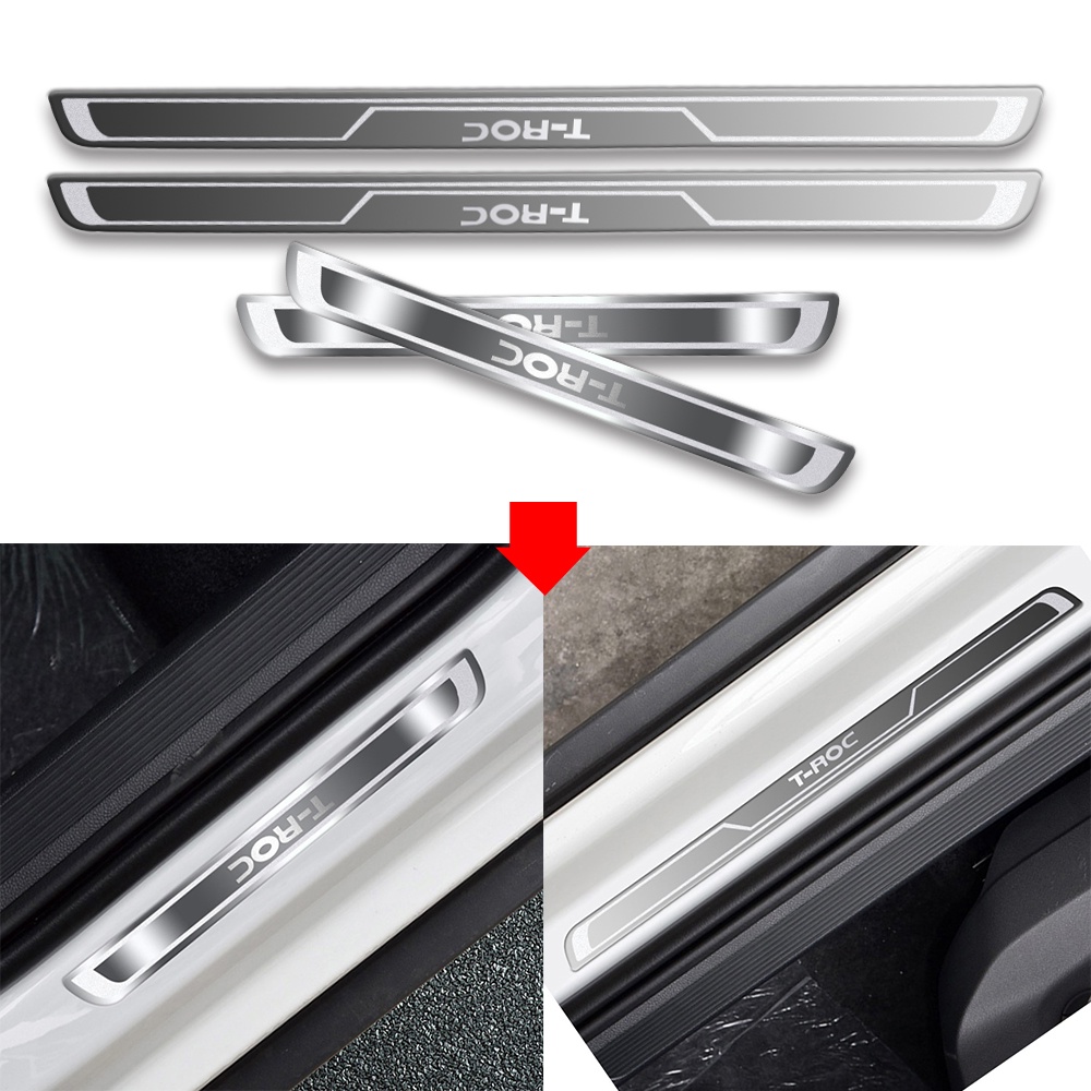 Stainless Steel Car Door Sill Pedal Scuff Plate Cover Sticker for ...
