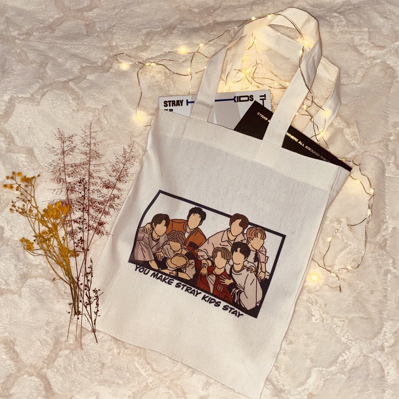 Stray kids tote bag new arrivals