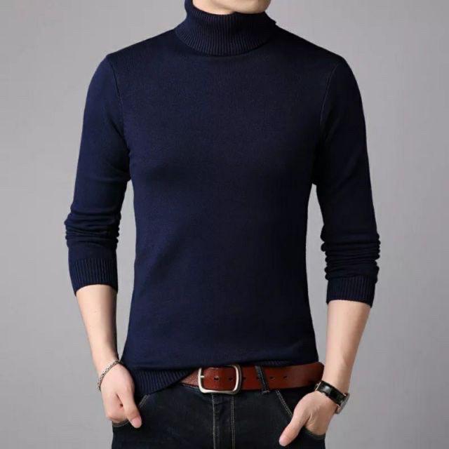 knitted turtle neck long sleeve for men's | Shopee Philippines