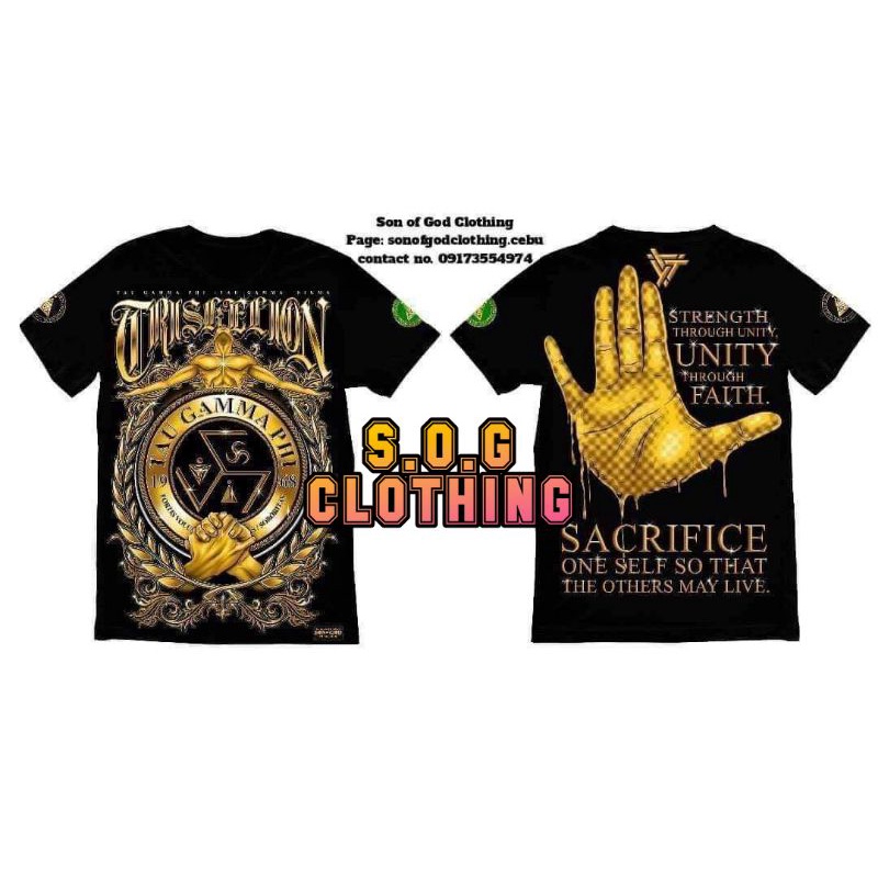 TRISKELION TAU GAMMA PHI FRAT SHIRT SUBLIMATION Shopee Philippines