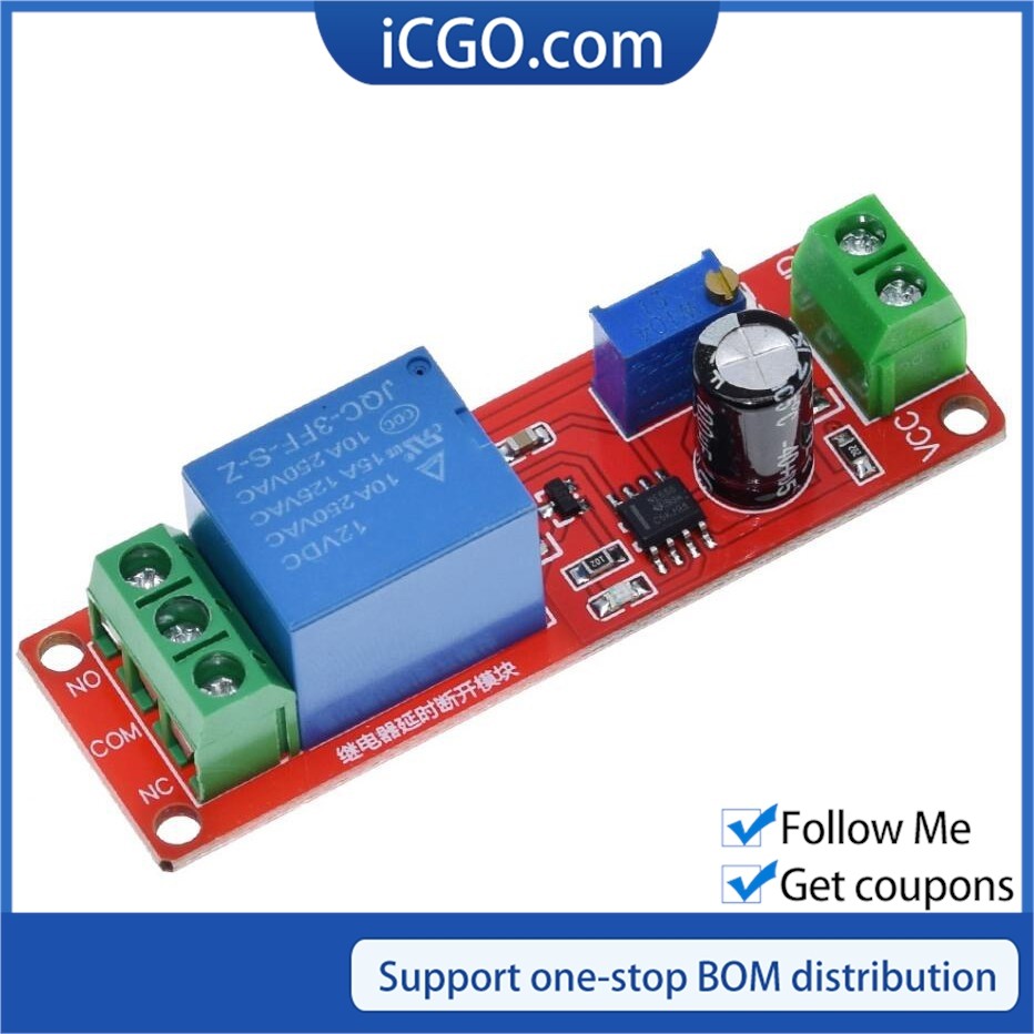 Timer Switch Adjustable Module Time delay relay Module DC 5V / 12V