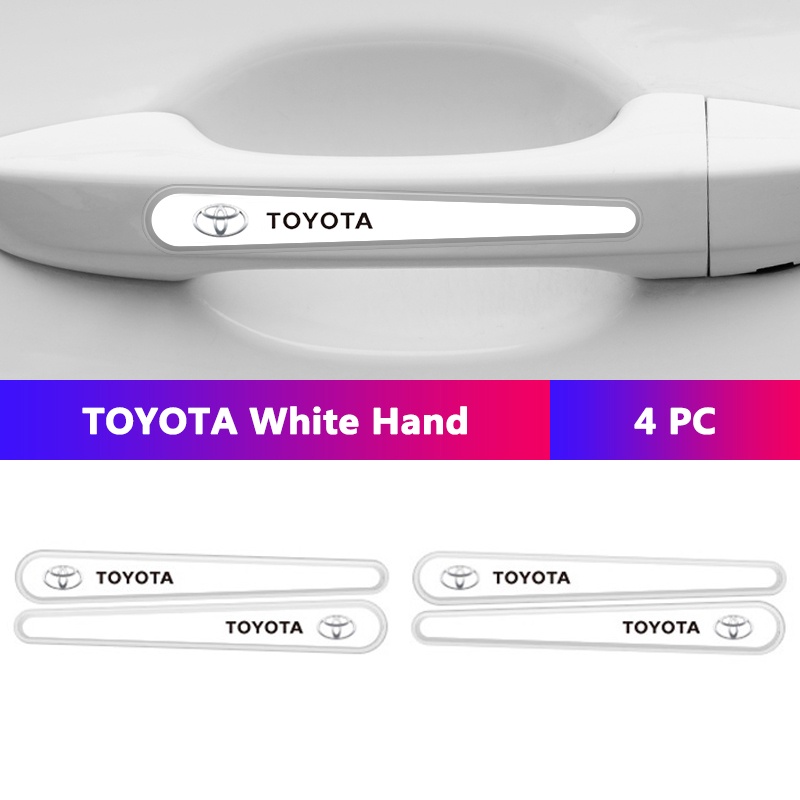 Sieece Car Door Handle Protector Auto Door Bowl Film Anti Scratch Sticker For Toyota Avanza Vios