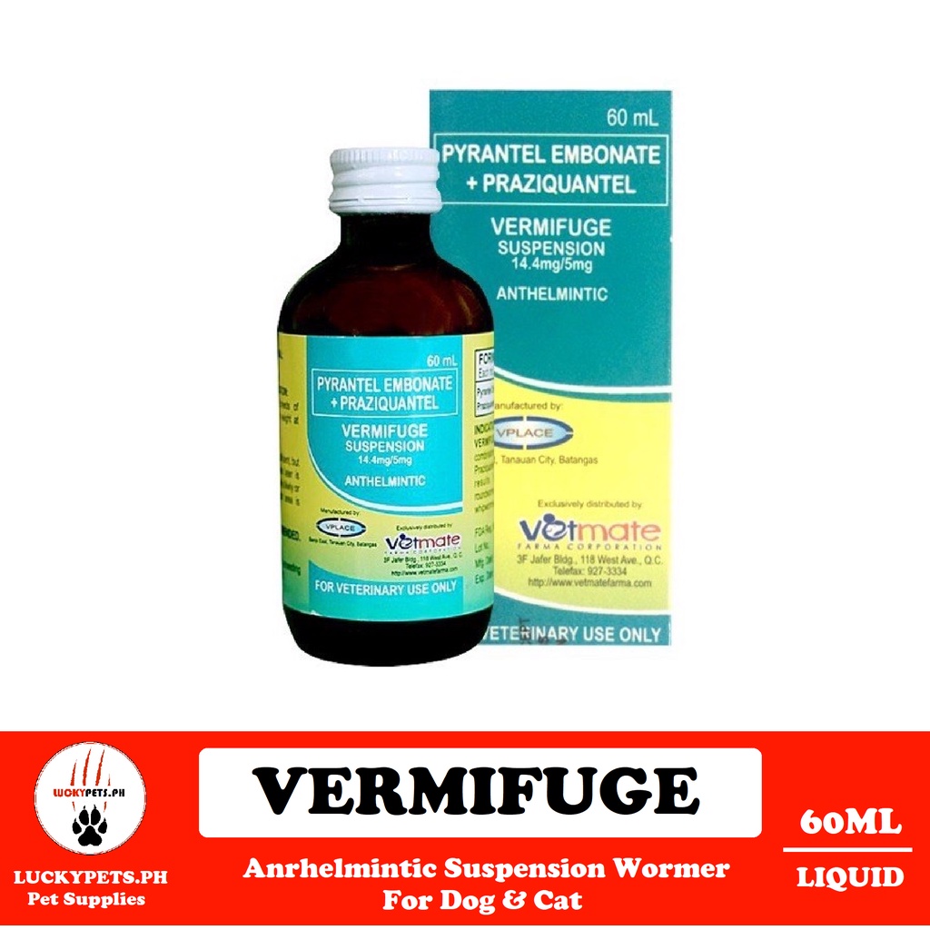 Vermifuge Dewormer Syrup for Dogs and Cats 60ml Shopee Philippines