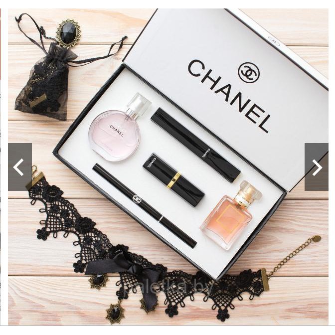 Chanel 5 IN 1 Gift Set-Makeup Perfume set