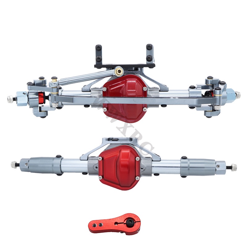 Alloy Front And Rear Axle CNC Machined For 1:10 RC Crawler Car AXIAL ...