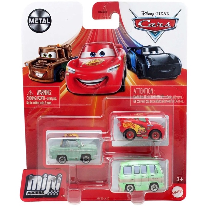 [OTW] Disney Pixar Cars Mattel Mini Racers 3 Pack 2022 Dusty, Rusty ...