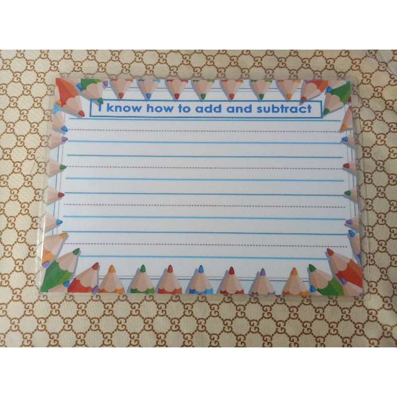 ADDITION AND SUBTRACTION WORKSHEET FOR KIDS WITH VELCRO | Shopee ...