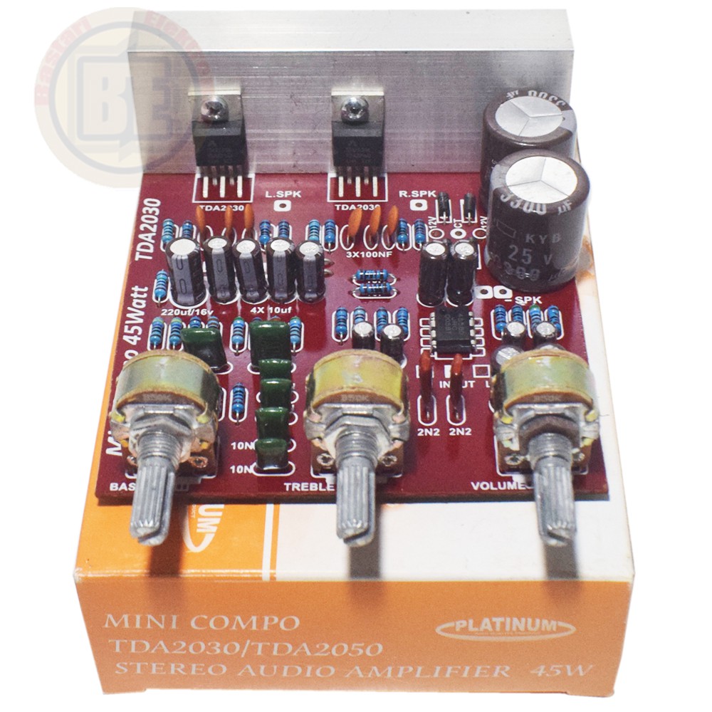 Mini Compo Power Kit Tda 2030 Stereo Audio Amplifier 45w Platinum ...
