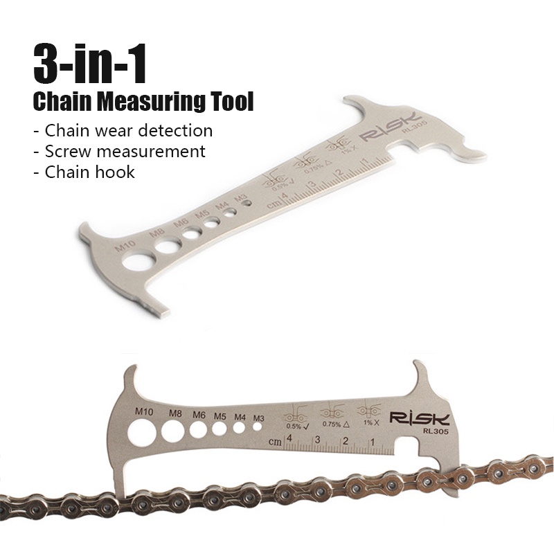 3in1 Bicycle Chain Wear Checker Indicator Mountain Road Bike Chains