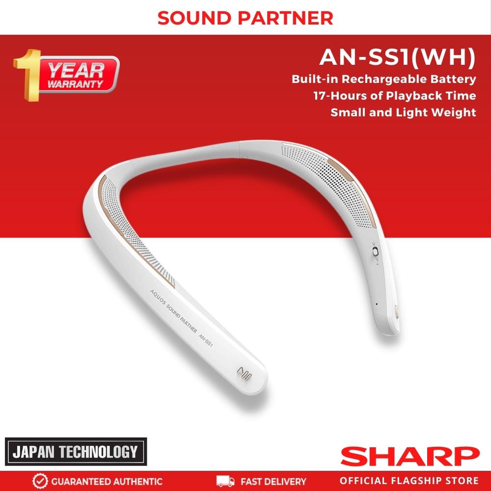 SHARP AN-SS1 ネックスピーカー ホワイト SHARP AN-SS1 ネックスピーカー ホワイト SHARP AN-SS1 ネック