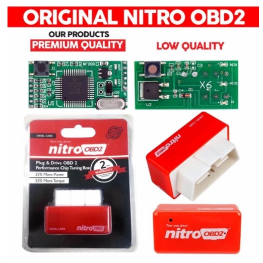 Nitro OBD2 For Diesel Cars Chip Performance Tuning Plug & Play Auto ECU