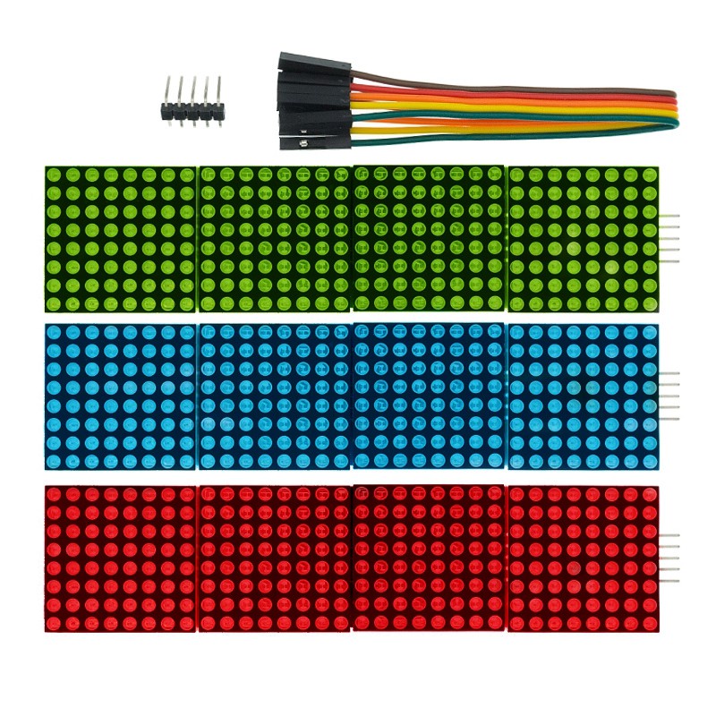 Max7219 Led Dot Matrix Display Module - 4-in-1 Development Board - Foto 2