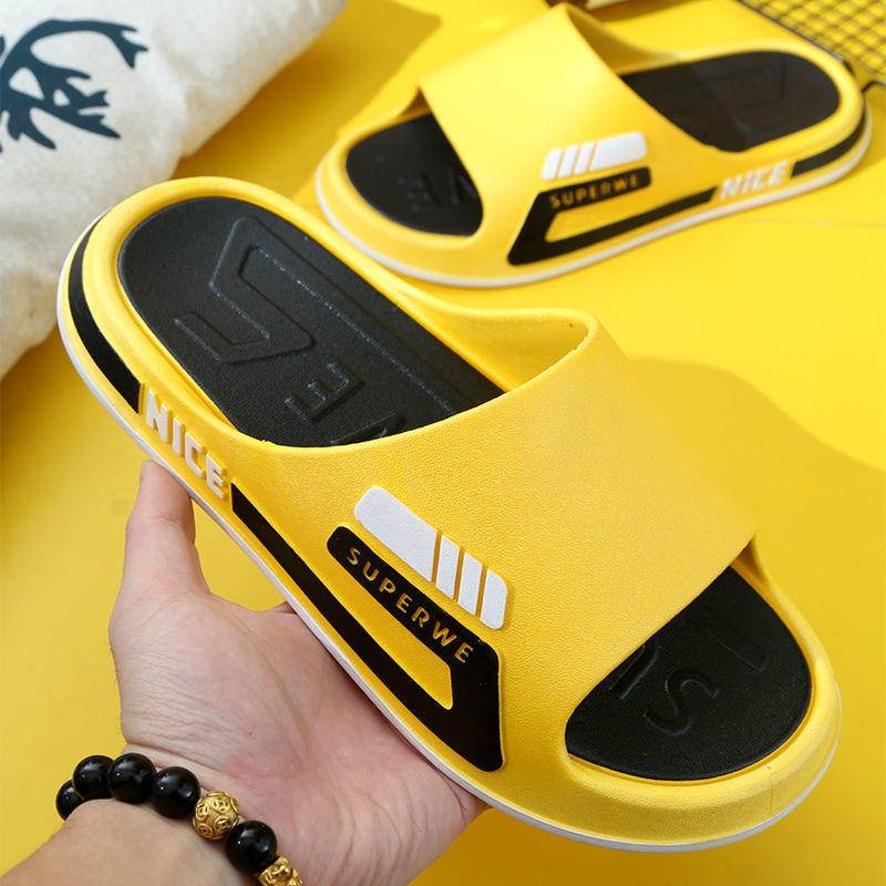 Slippers men's summer indoor student dormitory non-slip trend sandals ...