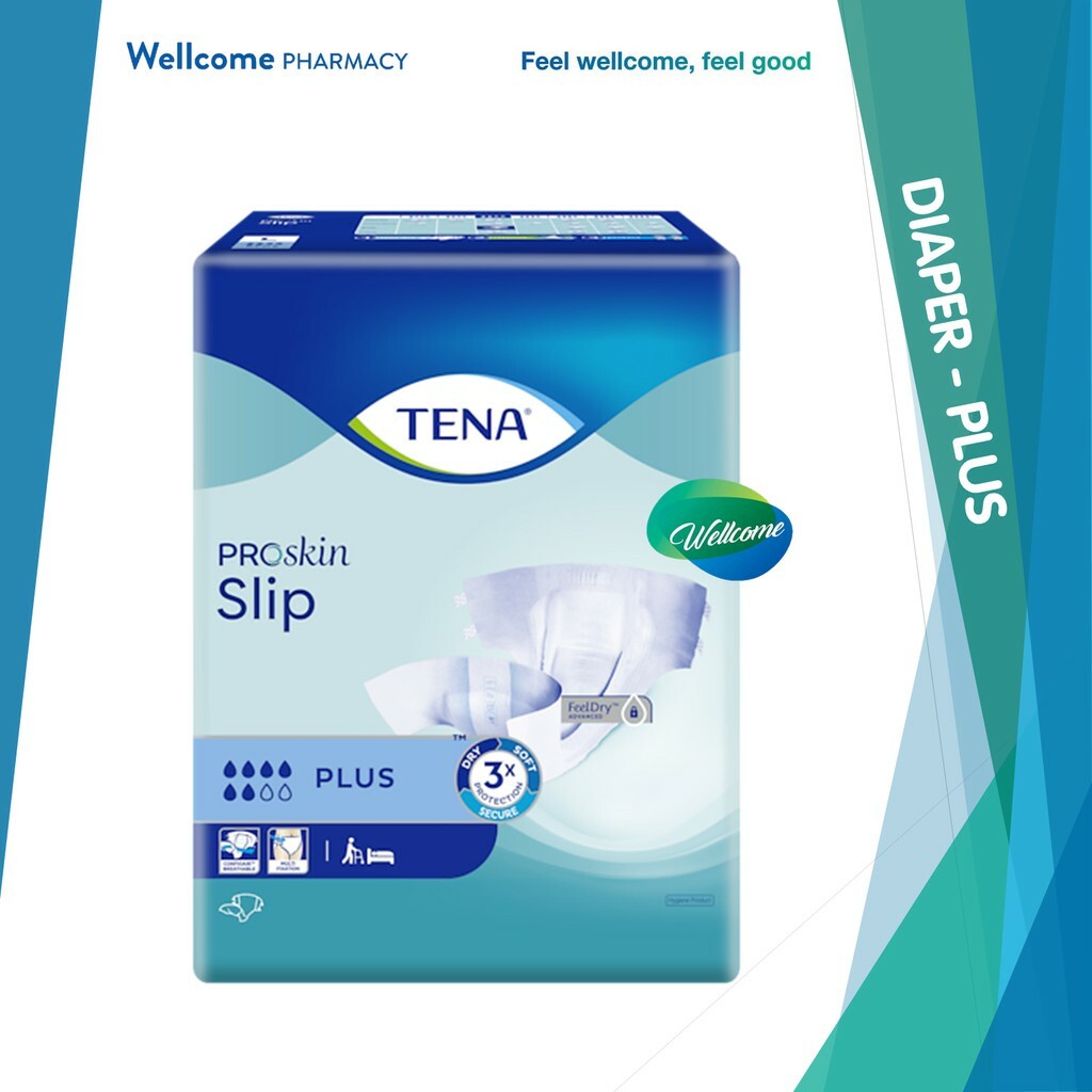 Tena Proskin Slip Plus Adult Diaper Size M 12 S Size L 12 S Shopee Philippines