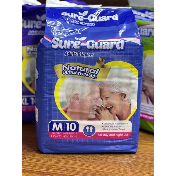 ADULT DIAPER TAPED MEDIUM, LARGE AND X-LARGE (SUREGUARD) | Shopee ...