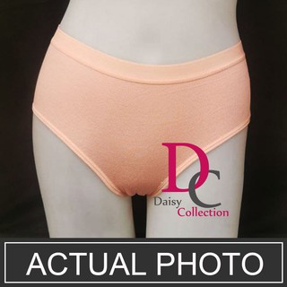 Daisycollection Solid color midy waist line very smooth Cotton Panty with  size M to XL