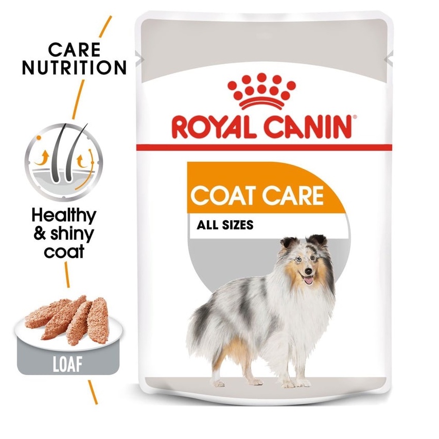 ROYAL CANIN Coat Care Healthy and Shiny Coat Dog Wet Food 85g Shopee