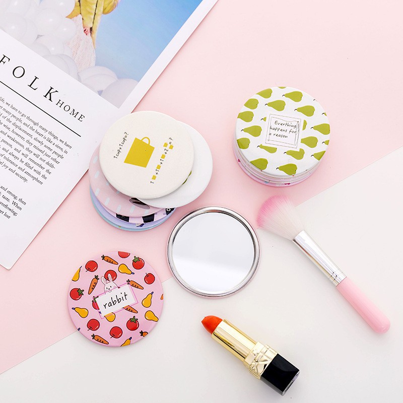 Mini Cute Mirror Small Pocket mirror Cartoon makeup mirror Small mirror
