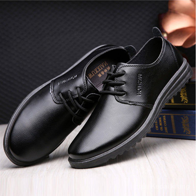 LB♡ Disney Formal Shoes Men s casual leather shoes waterproof, non