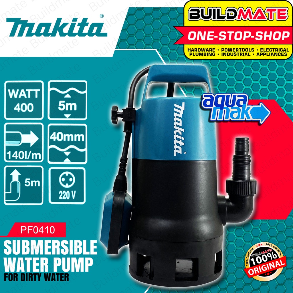 Buildmate x MAKITA Dirty Water Submersible Pump PF0410 •100