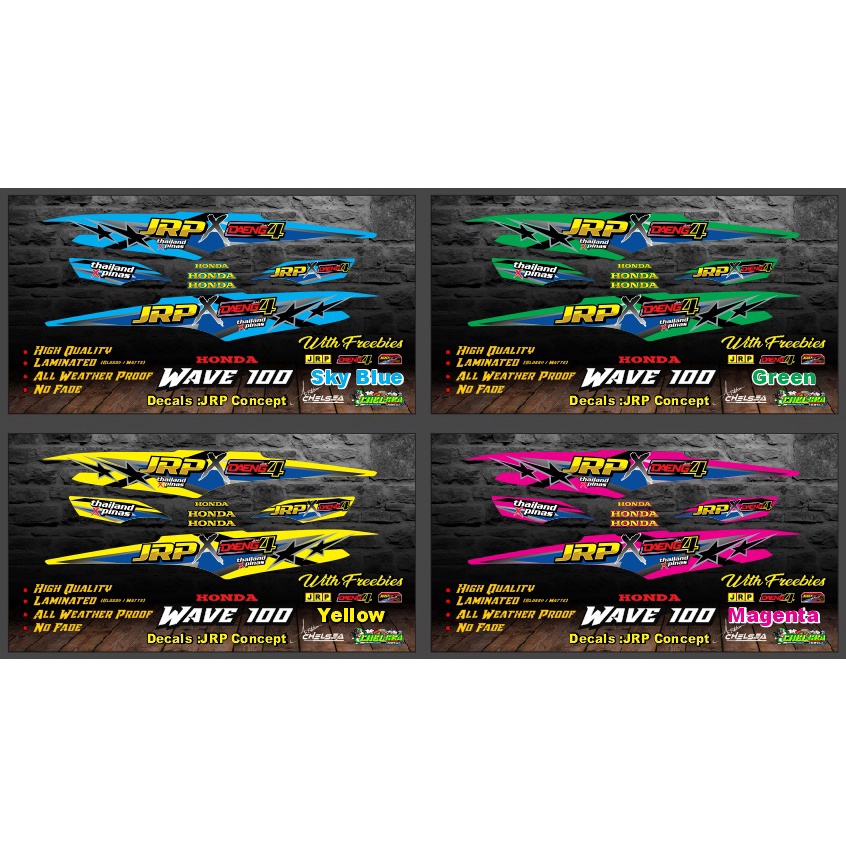Honda Wave 100 Stock JRP Decals / Stickers | Shopee Philippines