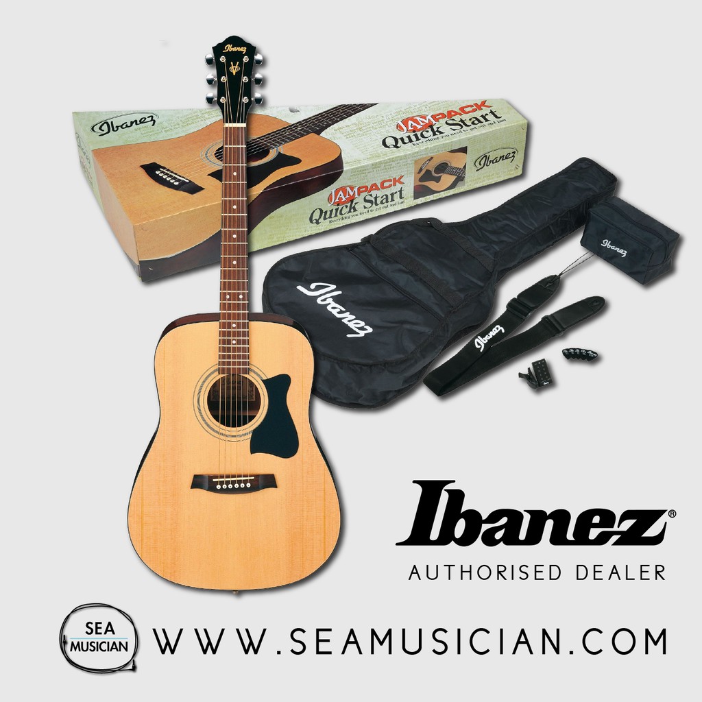 IBANEZ V50NJP NT ACOUSTIC GUITAR JAMPACK Shopee Philippines