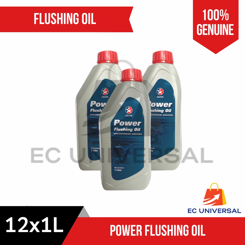 Caltex Flushing Engine Oil Power Flushing Oil 12L (12X1L) Liters Box ...