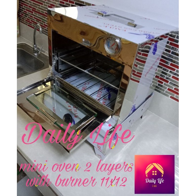 Stainless Gas Type Oven Two Layers 14x18,14x14 & Mini Oven 12x12 Shopee Philippines