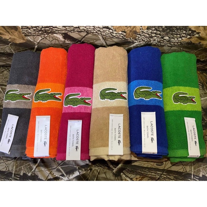 Lacoste Bath Towel (assorted) Shopee Philippines