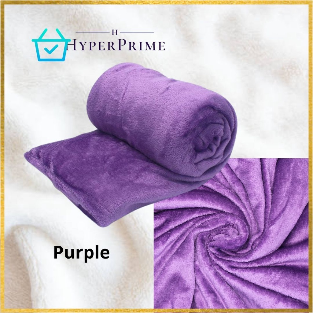 Micro Plush Coral Fleece Blanket Double Size Shopee Philippines