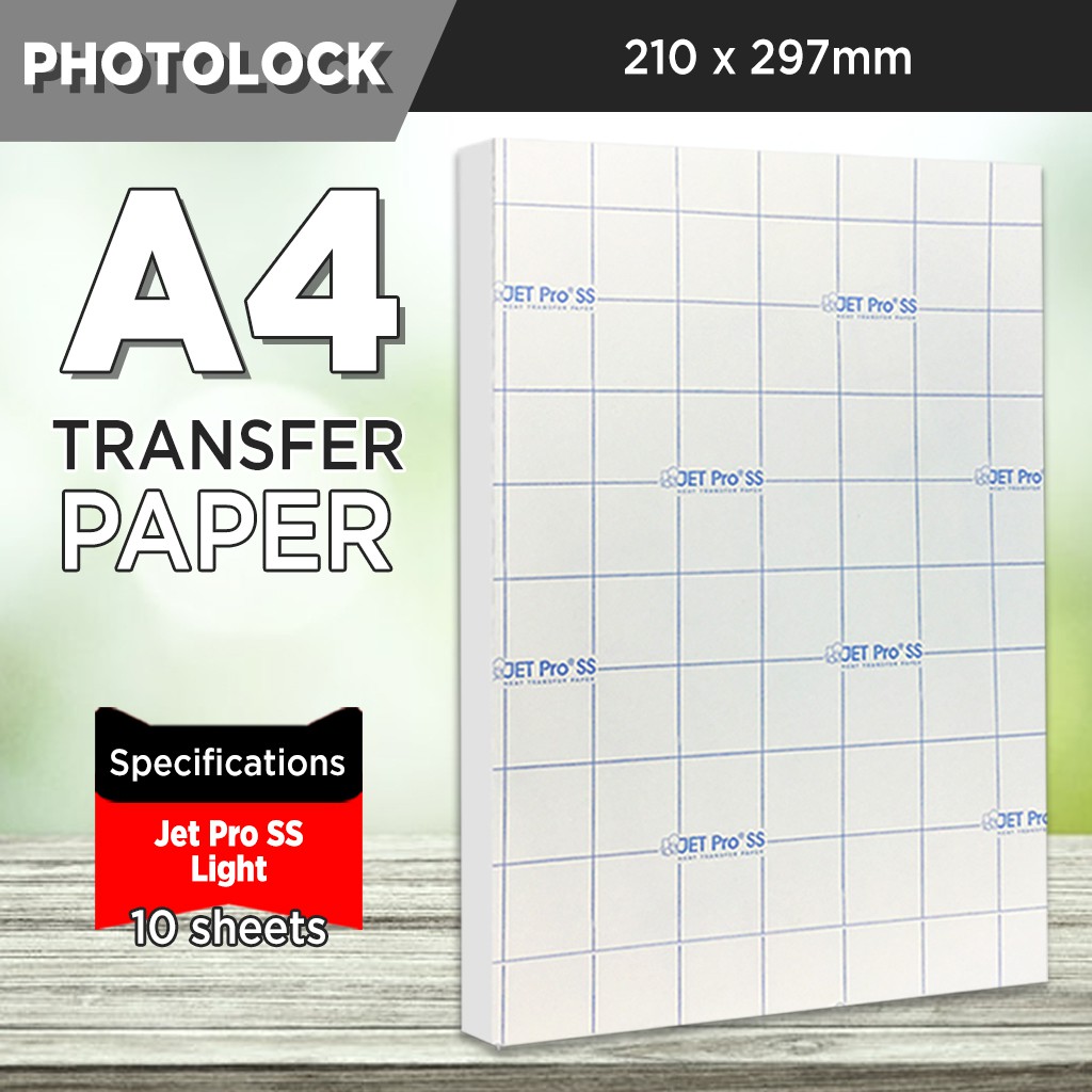 (10 Sheets) US Dark Transfer Paper || US Light A4 Size , 3G Jet-Opaque ...