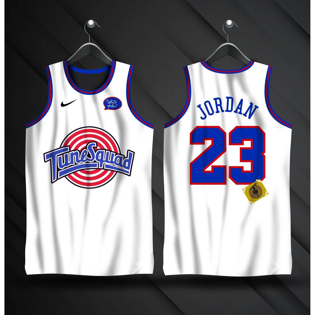 Michael Jordan TuneSquad White Jersey | Full Sublimation Jersey ...