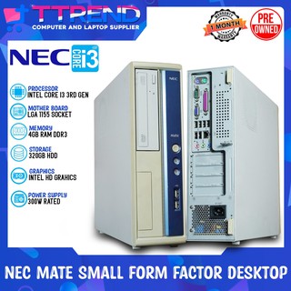 TTREND HP & NEC MATE Intel Core i3 3rd & 2nd Gen SFF Slim Desktop