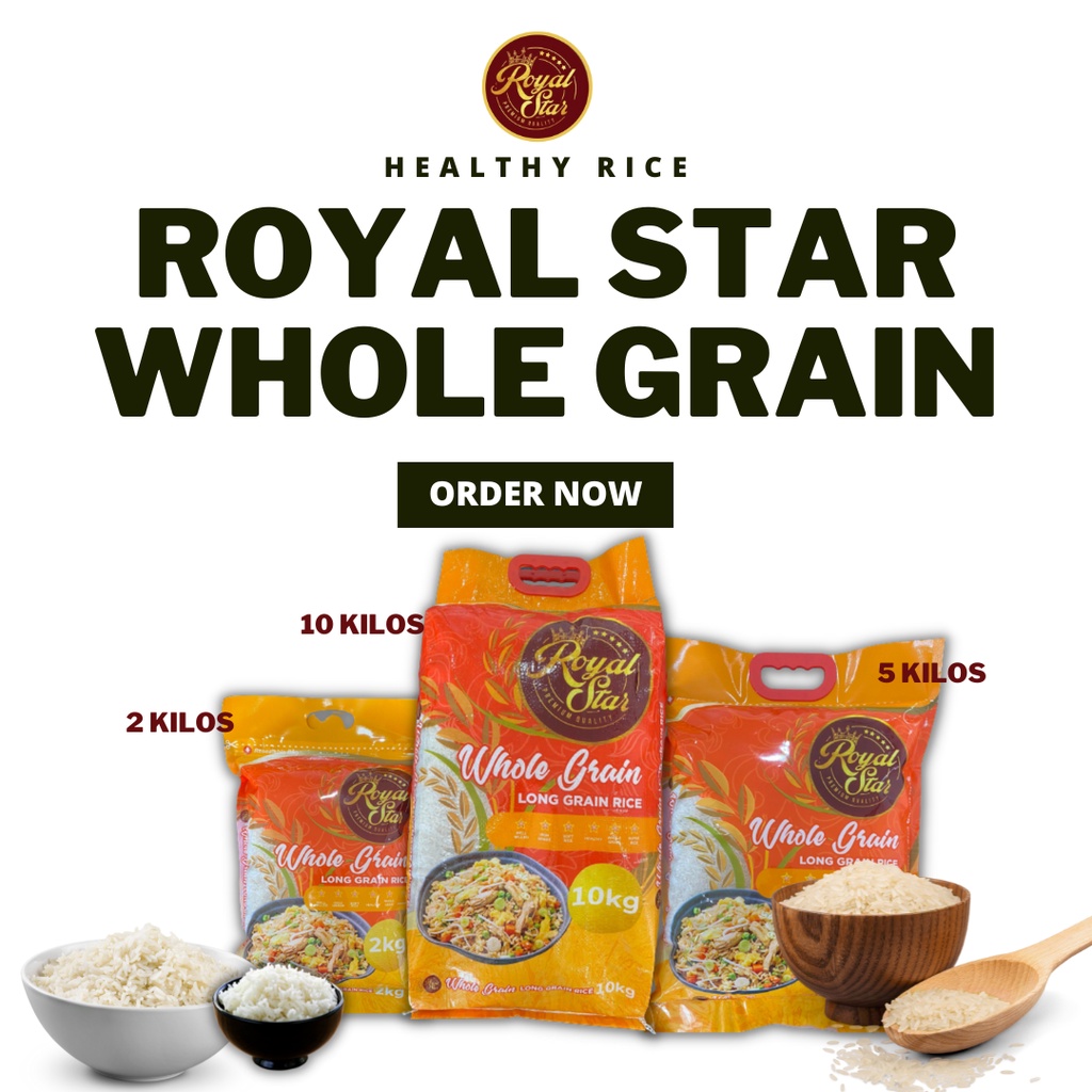 ROYAL STAR Whole Grain Long Grain Rice 2 KG, 5 KG, 10 KG | Shopee ...