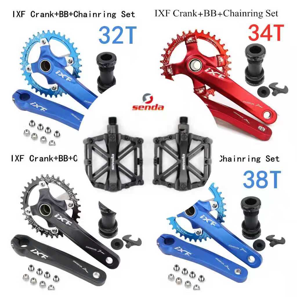 【Philippine cod】 Crankset IXF 104 BCD Bike Crankset with Axis Spindle