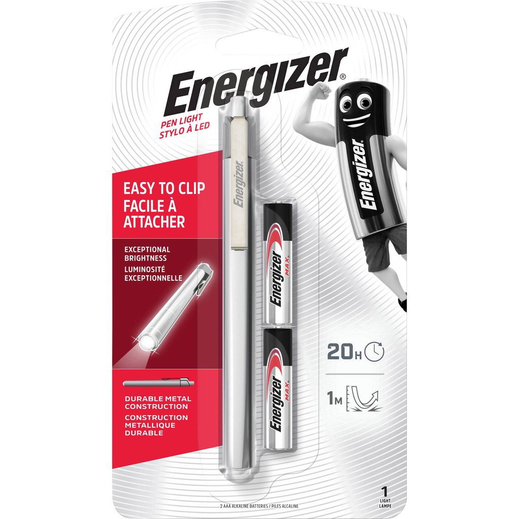 Energizer Metal Pen Light Energizer Penlight LED Pocket Flashlight