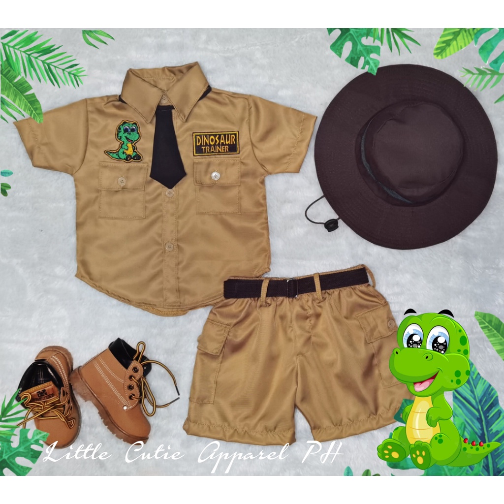 DINOSAUR TRAINER OUTFIT FREE NAME for Birthday Boy
