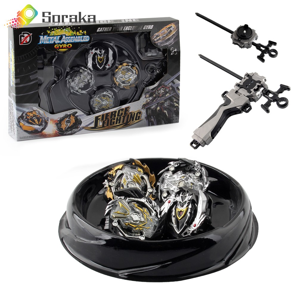 Beyblade Burst 4 in 1 Set Arena With Handle Launcher Beybalde Kid s Beyblade Toys Boy Gifts XD168 30B