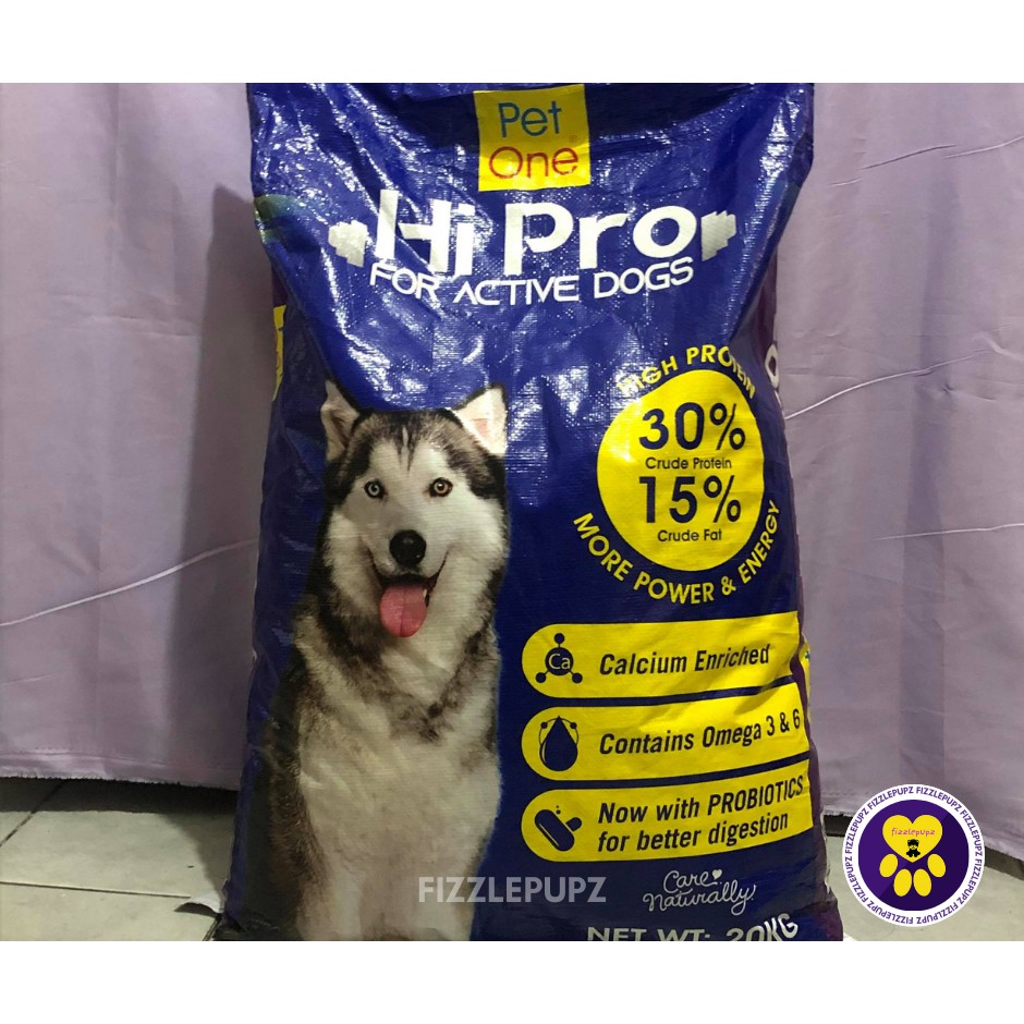 Pet One Hi Pro Dog Food For Active Dogs 20kg