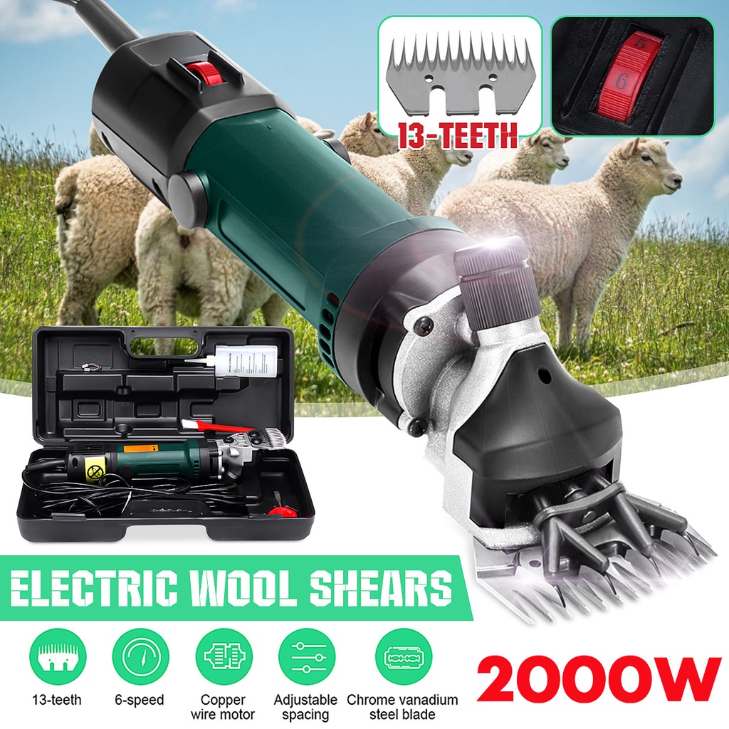 2000w 220v Flexible Shaft Electric Sheep Goat Shearing Machine Trimmer