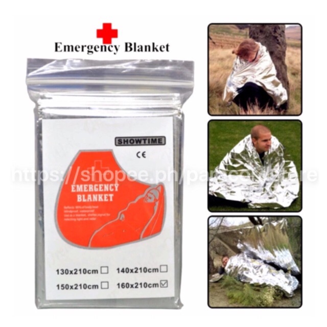 Emergency Blanket outdoor blanket 160*210cm Shopee Philippines