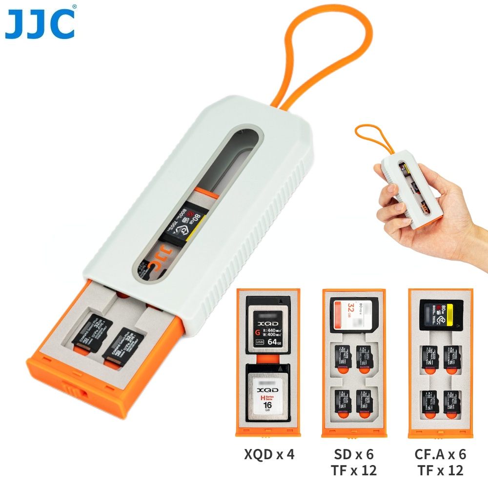 JJC Portable Memory Card Case for SD Card / MSD Micro SD Card / TF Card
