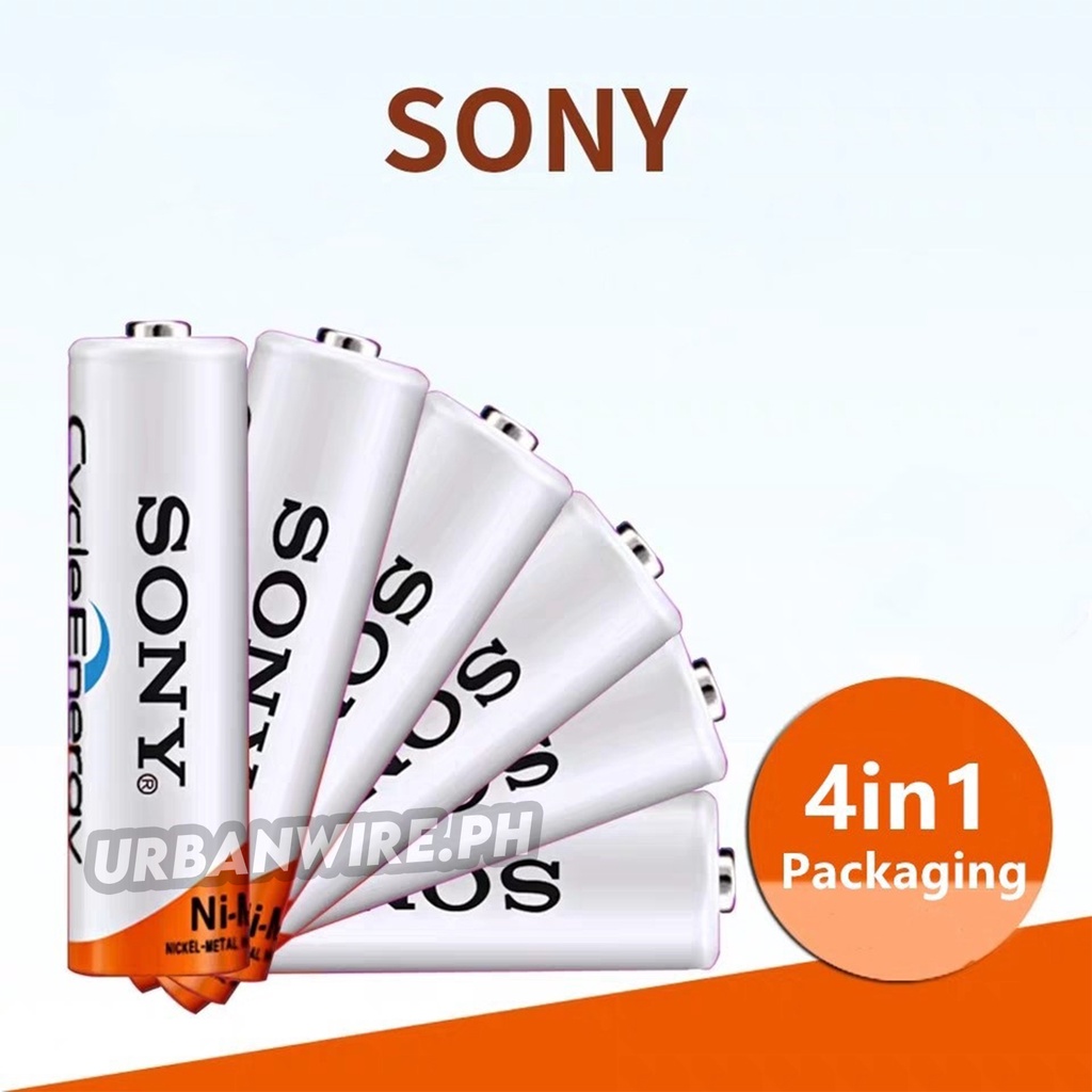 SONY 4in1 AAA AA Battery Energy Rechargeable Chargeable battery ...