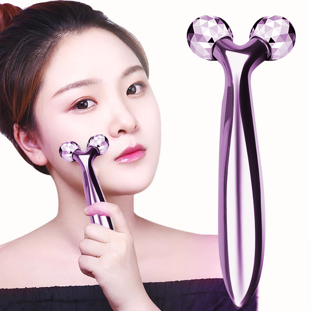 3d Massager Roller 360 Rotate Slim Face Full Body Shape Massager Wrinkle Remover Y Shape