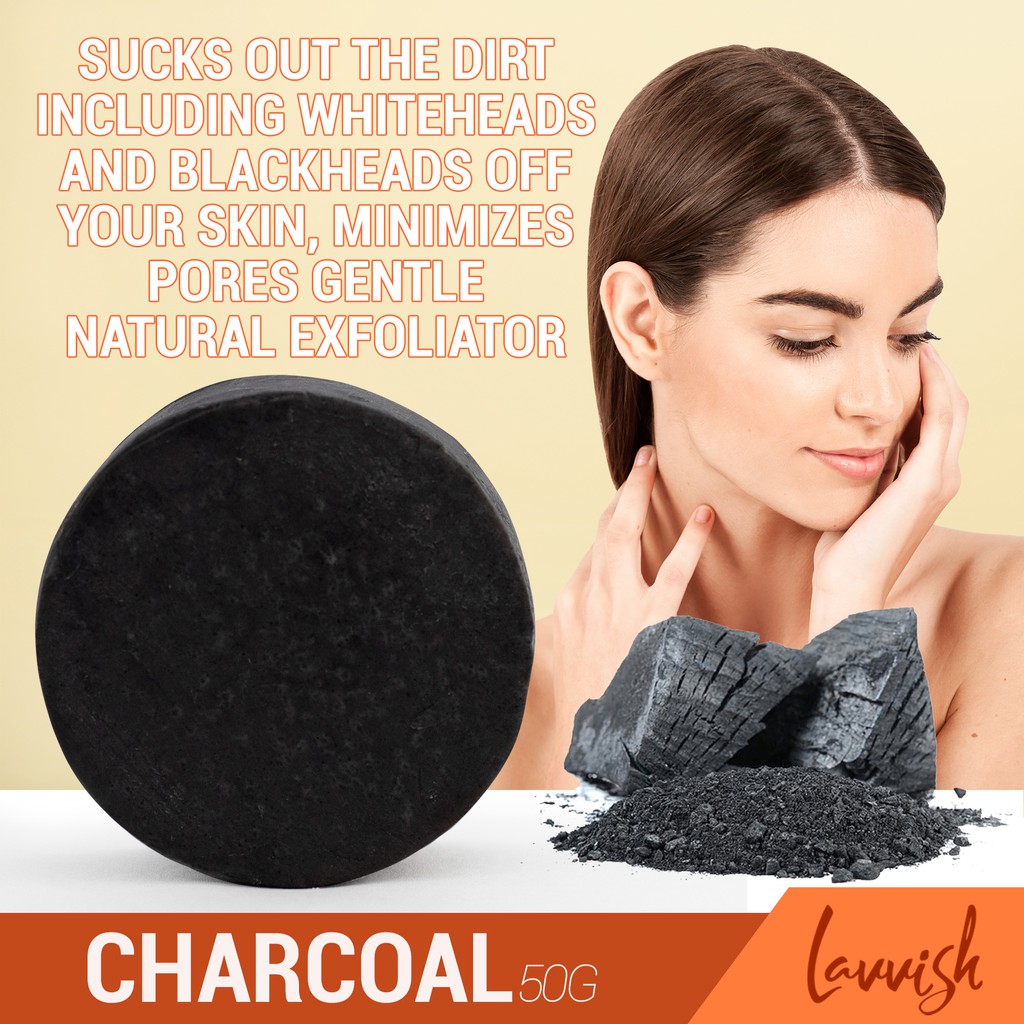 Lavvish Charcoal Exfoliating Soap 50g Shopee Philippines