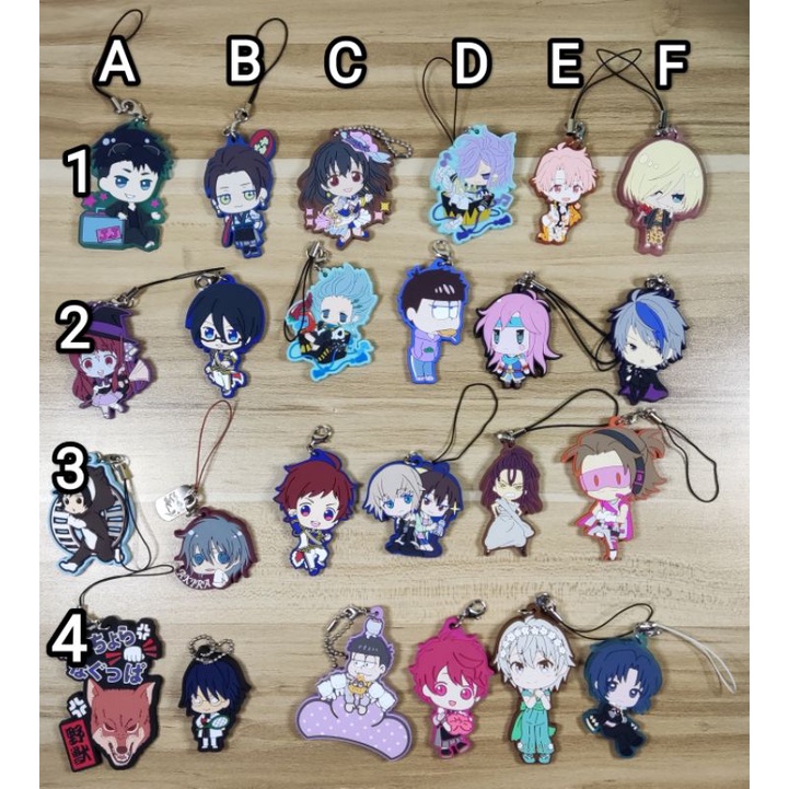 Batch 1 Official - Assorted Anime Rubber Strap Charms | Shopee Philippines