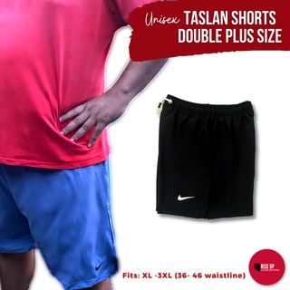 RISE UP CLOTHING - SET OF 5 Double Plus Size Taslan Shorts (Unisex) - XL to  2XL, 40 - 44 Waistline