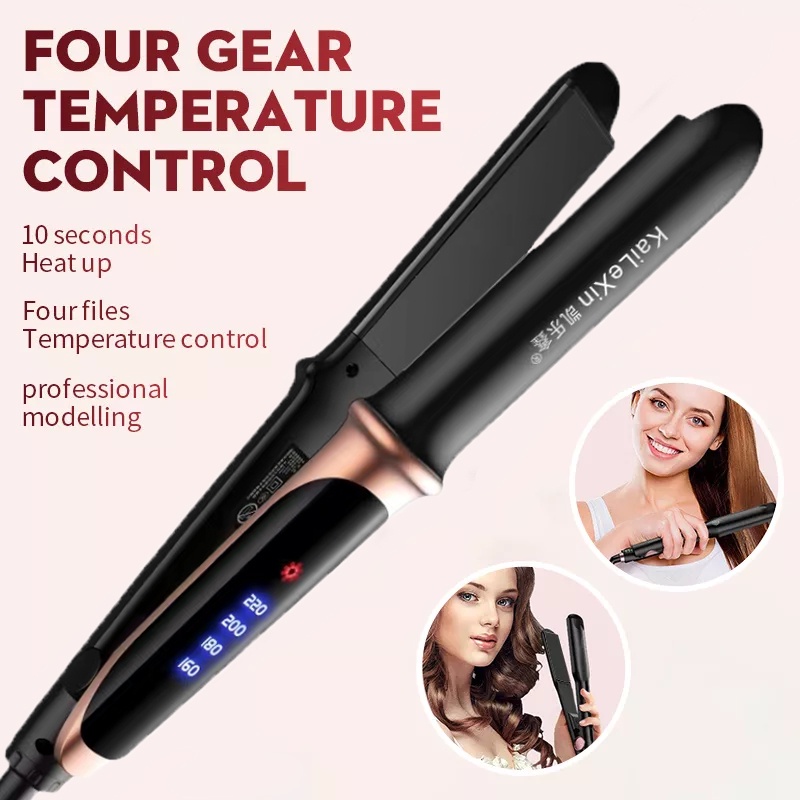 2 in 1 Adjustable Temperature Hair Straightener And Curling Professional Hair Flat Iron Shopee