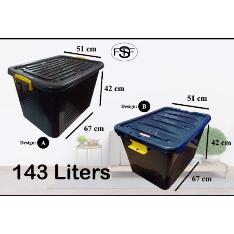 Big Storage Box 63L, 102L, 143L,150L W/ Caster Wheels ?? Shopee Philippines