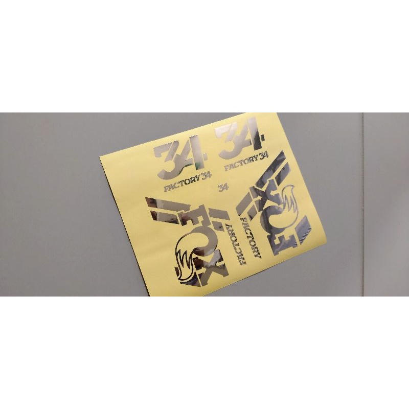Fox 34 2018 decal sticker chrome color Edition | Shopee Philippines